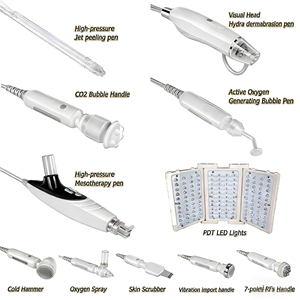 Appareil de beauté professionnel pour le visage, soin de la peau, <span class=keywords><strong>spa</strong></span>, 11 en 1, hydradermabrasion, soin du visage, aqua peeling, hydrabiothérapie, machine de soin du visage - Product Image 3