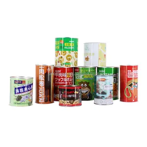 Wholesale Customized Round Metal Tin Can Easy Open Empty Cans For Vegetables Plant Seed