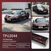 Film de protection de voiture KUBN TPU Black Rose, teinte métallique subtile, sans résidus, amovible, pour véhicule entier, vente en gros