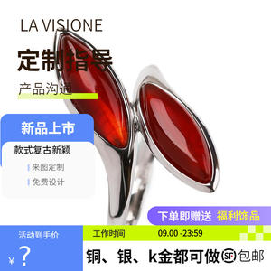 Voir le lien pour la bague personnalisée en argent 925 avec pierres précieuses, artisanat italien, bijoux vintage, mode simple, pour femme, anniversaire - Product Image 2