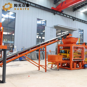 QT6-15 Fly Ash bê tông Máy làm gạch hoàn toàn tự động làm gạch máy khối dây chuyền sản xuất - Product Image 4