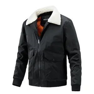 가을과 겨울 새로운 남자의 큰 크기 얇은 면 재킷 우연한 작업복 재킷 겨울 재킷