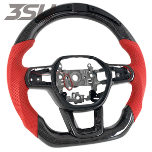 Volant en fibre de carbone personnalisé pour <span class=keywords><strong>Honda</strong></span> <span class=keywords><strong>Civic</strong></span> <span class=keywords><strong>2022</strong></span>+, design tendance avec écran LED - Product Image 2