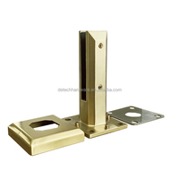 Spigots en verre et acier inoxydable modernes réglables pour clôtures de piscine, balustrades de jardin, escaliers, garde-corps de balcon, montage pour hôtels et centres commerciaux