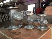 Saringan Y Baja Tahan Karat Tahan Suhu Tinggi Baru DN150 DN200 Ujung Flens 5MPa Filter Pipa Uap Layar Dapat Dilepas
