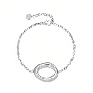 Amy Amy Pulsera de cadena de moda para mujer, aleación chapada en plata, joyería clásica de regalo P2004 - Product Image 3