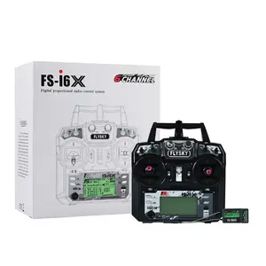 Flysky Fs-i6x 10ch 2.4g Afhds 2a Transmissor de controle remoto com receptor Fs Ia6b Fs-ia10b para helicóptero Rc Fpv planador drone