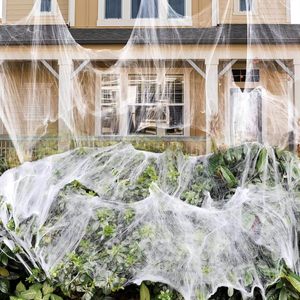 <span class=keywords><strong>Ragnatela</strong></span> da 93 mq per Halloween, Decorazione Spaventosa Fai-da-Te con 30 Ragni Finti in Omaggio per Feste di Halloween all'Interno e all'Esterno - Product Image 4