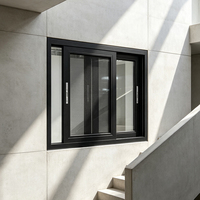 Ventana Corredera de Aluminio HUACAI, Insonorizada ≥35dB, Doble Acristalamiento, para Apartamentos Urbanos