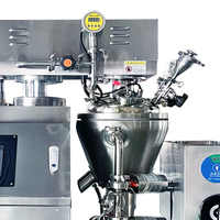 Máquina Mezcladora Eléctrica de 100-5000L para Cosméticos, Mascarillas Capilares, Acondicionadores, Cremas y Productos para el Cuidado de la Piel, Mezclador Emulsionante al Vacío
