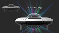 Enceinte Bluetooth étanche IP67 flottante avec lumière LED RGB, enceinte sans fil pour fête au bord de la piscine, enceinte d'extérieur