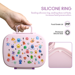 <span class=keywords><strong>กล่อง</strong></span>อาหารเด็ก PP เกรด<span class=keywords><strong>อาหาร</strong></span> ขนาด 1100 มล. พร้อมฝาและหูหิ้ว <span class=keywords><strong>กล่อง</strong></span>เบนโตะพกพาสำหรับนักเรียน ใส่อาหารไปโรงเรียน - Product Image 4