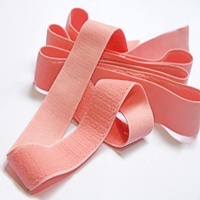 Ceinture élastique en peluche douce en nylon spandex noir personnalisé pour sous-vêtements