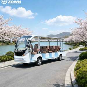 รถรับส่งไฟฟ้า ZOWN สำหรับทัวร์ชมวิว สะดวกสบาย เหมาะสำหรับโรงแรม สนามบิน 7 แถว 20 ที่นั่ง รับประกัน 2 ปี สีตามสั่ง - Product Image 1