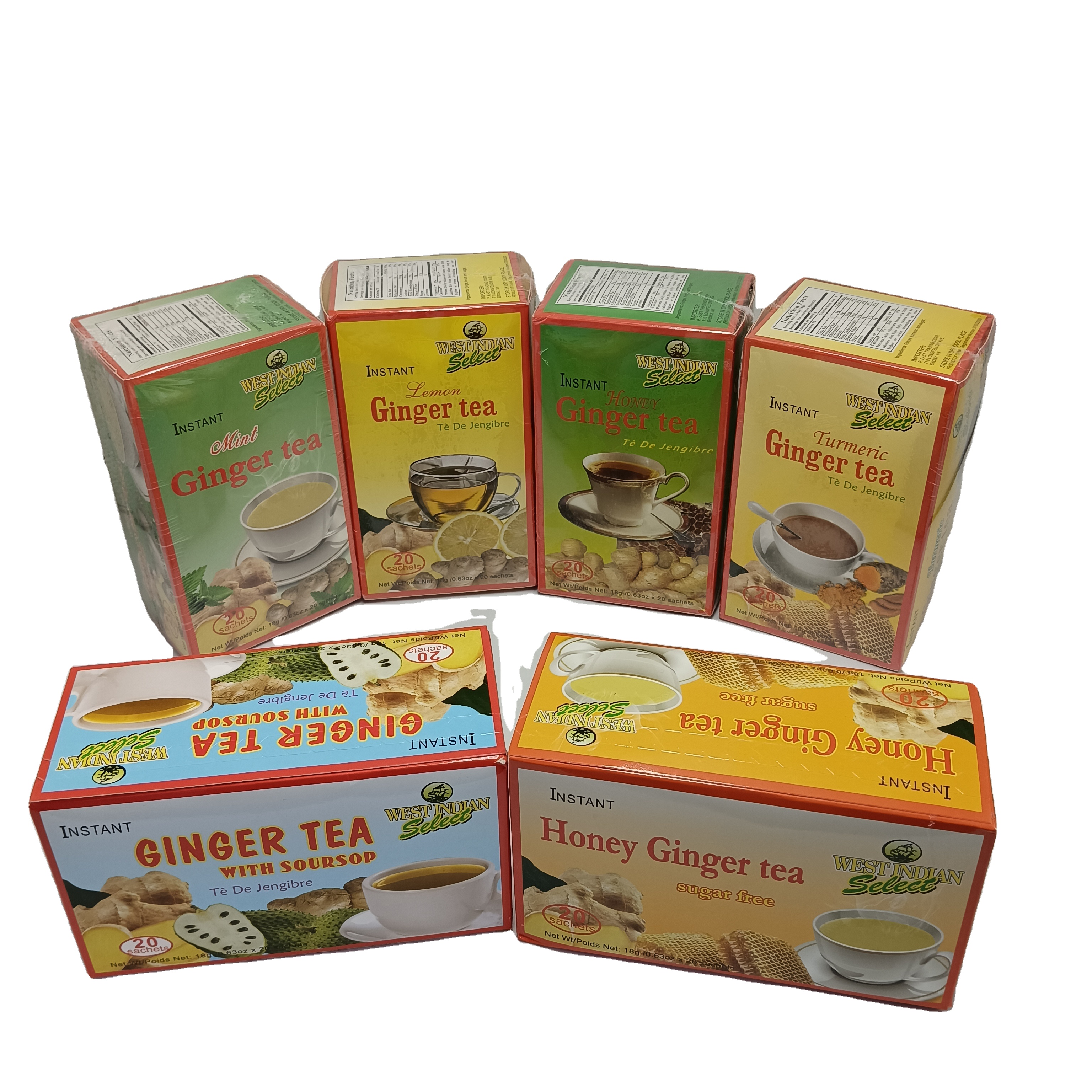 Lemon Ginger Herbal Tea Bags Supports Healthy Digestion Lemon Ginger Tea