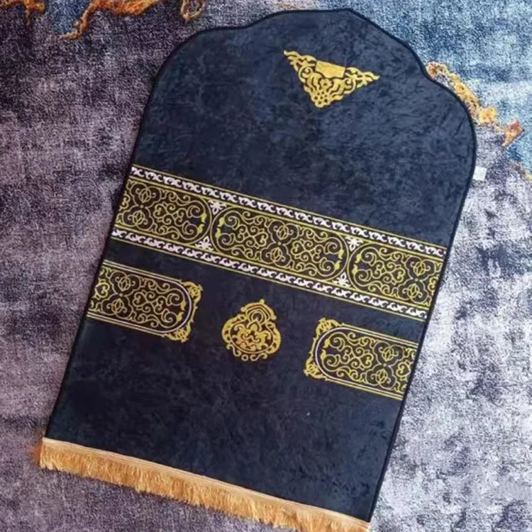イスラム教徒の祈りの敷物イスラム教徒の祈りのためのイスラムのマットイスラム教徒の男性のための素晴らしいラマダンの贈り物女性ポータブル祈りのマットラグトルコポケット