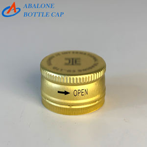 25 मिमी थ्रेडेड एल्यूमीनियम कैप के लिए अनुकूलित एंटी-चोरी एल्यूमीनियम कैप - Product Image 4