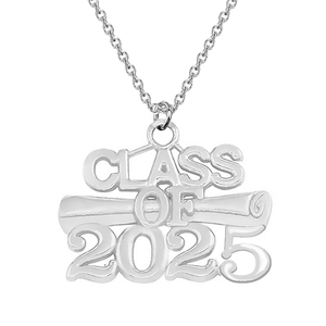 Collana di gioielli con catena a maglie di Design ispirate alla laurea per studenti delle scuole 2025 - Product Image 6