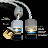 YIVO XSSH Hi-Fi Audio USB 2.0 Stecker-zu-Buchse Verlängerungskabel mit Abschirmung für Stabile Verlustfreie Datenübertragung - Audiophiler Qualität