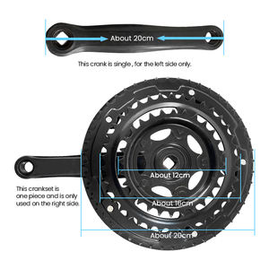 Juego de Bielas de Bicicleta Duradero y Ligero, Juego de Bielas Integradas Huecas <span class=keywords><strong>para</strong></span> Bicicleta de Montaña y Carretera - Product Image 5