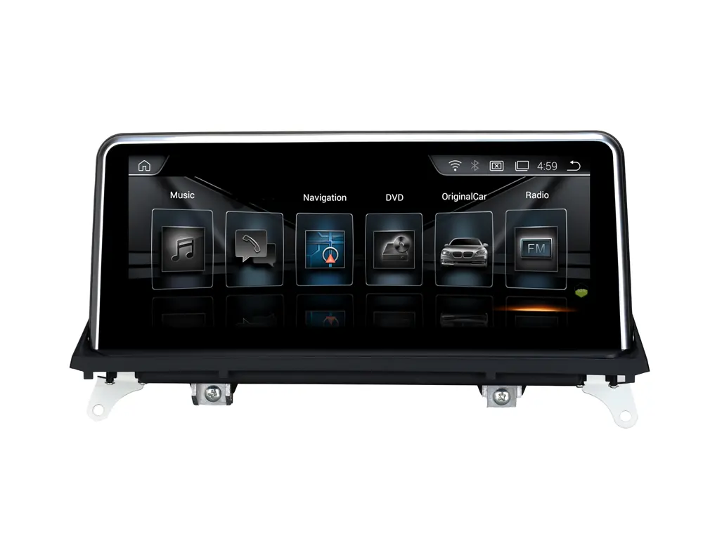 Upsztec 4 + 128Gb Android 10.0 Systeem Auto Stereo Voor Bmw X5 E70 X6 E71 Met Gps Navigatie 10.25 inch Avondmaal Grote Full Touch Hd