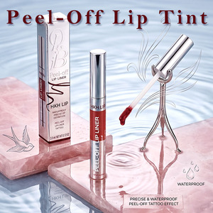 HKH Teinte à lèvres liquide texturée effet eau, 6 couleurs personnalisables, brillante, longue tenue, haute intensité de couleur, végane, sans cruauté, hydratante - Product Image 1
