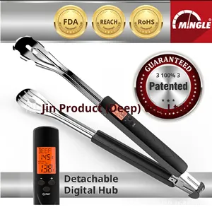 Mingle et492 kỹ thuật số lớn BBQ kẹp nhiệt kế với Backlit hiển thị cho thịt nướng ngoài trời Sản xuất tại thâm quyến - Product Image 2