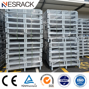 מערכת מדפי פלטפורמות פלדה כבדות מתוצרת סין, ניתנות לערום, ניידות, אנטי-סטטיות, בעיצוב תעשייתי מתקפל, למחסן - Product Image 3