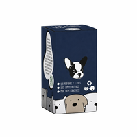 Emballages personnalisables écologiques et portables pour produits pour animaux de compagnie avec impression offset, doublure en éponge, fabriqués en carton gris recyclé