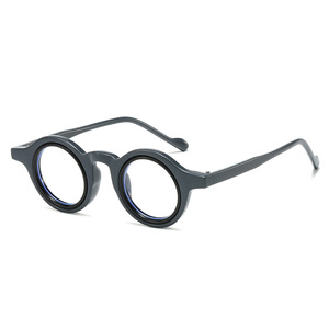 Mode ins 2025 tendance ronde anti lumière bleue lunettes femmes hommes personnalisé propre logo classique rétro petites montures <span class=keywords><strong>de</strong></span> lunettes - Product Image 2