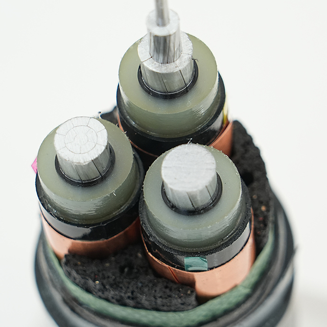 Aluminum Power Cable 1kv 6.6kv 11kv 30kv 33kv 35kv 3 Core Single Core Medium Voltage XLPE Armoured Marine Power Station IP66