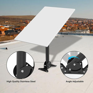 JH-Mech Mount <span class=keywords><strong>TV</strong></span> <span class=keywords><strong>Antenne</strong></span> Poteau Gris Poudre Enduit Acier Au Carbone Polyvalent Stable Réglable <span class=keywords><strong>Antenne</strong></span> Extérieure Poteau De Montage - Product Image 4