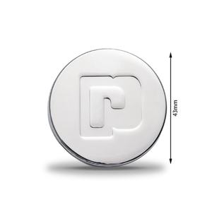 Silver Plated Custom Debossed Logo Dual Side High Quality Cosmetic <b>Compact</b> <b>Mirror</b> - Product Image 2