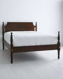 Cama de lujo de madera maciza moderna de mediados de siglo más vendida con almacenamiento tamaño King ecológico de la India - Product Image 1