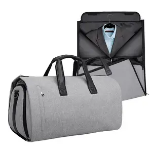 Groothandel Multifunctionele Waterdichte Mannen Zakenreis Duffle Custom Logo Opvouwbare Pak Cover Kledingzak