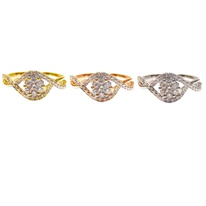 Bague de mariage classique torsadée en or blanc massif 18 carats avec diamants SI 1~2, sur mesure, vente en gros directe d'usine chinoise pour femme - Product Image 4