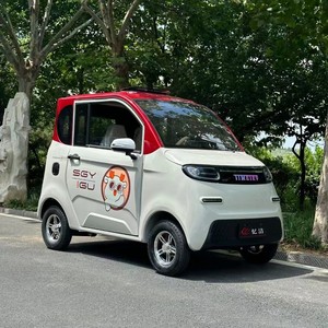 Mini-voiture électrique chinoise 2026 à quatre roues, blanche, avec design de dessin animé, entièrement fermée, pour transport personnel adulte, multicolore - Product Image 4