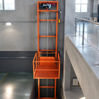 Monte-charge Électrique Prix Usine 300kg/500kg Certifié CE Acier Haute Résistance 220V/380V Petit Élévateur de Fret à Câble Métallique