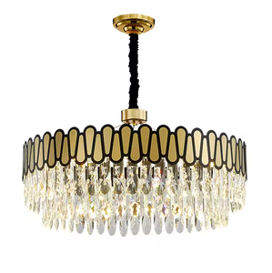 Zeal Lighting Accesorios colgantes de oro rústico decorativo Luces colgantes Techo Led Candelabros de cristal K9 modernos - Product Image 6