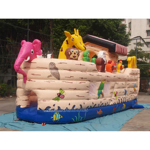 Juegos Inflables Portátiles de <span class=keywords><strong>Arca</strong></span> de Noé con Tobogán para Fiestas Infantiles de China Sino Inflatables - Product Image 1