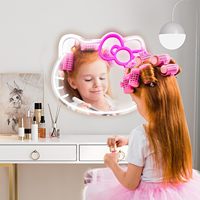 TSINYE Haute Qualité Multicolore RVB Miroir Néon Personnalisé LED Acrylique Lumineux Miroir Chapiteau Néon Hello Kitty Miroir Lumière