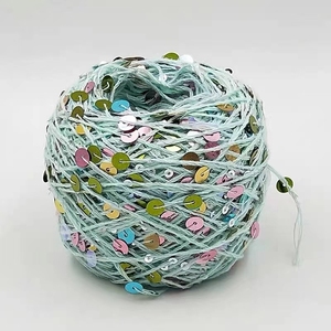 Sợi Dệt Áo Len Sợi Sequin <span class=keywords><strong>3</strong></span> MM 150 D 1/5 NM 100% Sợi <span class=keywords><strong>Polyester</strong></span> Cho Máy Dệt Kim - Product Image 3