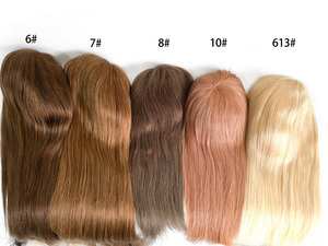 Emeda traspirante full lace #2 di <span class=keywords><strong>colore</strong></span> marrone scuro <span class=keywords><strong>5</strong></span>*<span class=keywords><strong>5</strong></span> top di seta parrucca medica con PU intorno ai capelli umani remy per la perdita di capelli - Product Image 4