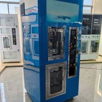 Distributeur d'eau extérieur intelligent 5 étapes RO 800GPD en acier inoxydable avec paiement et surveillance basées sur le cloud