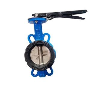 Abrazadera para Válvula de Mariposa Resistente a Temperaturas Medias y Altas DN50-120 de Hierro Fundido para Aplicaciones de Agua con Accionamiento Manual - Product Image 1