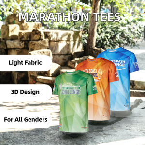 Camisetas Personalizadas con Sublimación Total, 100% Poliéster, Tejido de Punto para Maratón, Diseño en Blanco con Patrón 3D, Transpirables, Unisex para Hombre - Product Image 3