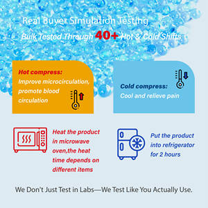 Pack de Gel à Double Température Changeant de Couleur CSI pour Mères Allaitantes - Coussinets de Massage <span class=keywords><strong>Chaud</strong></span>/Froid Lavables pour Soulager la Douleur - Product Image 3