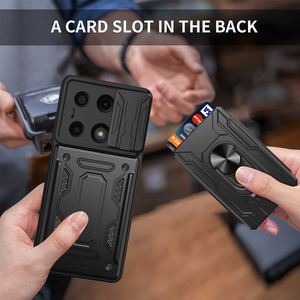 Nuevo para <span class=keywords><strong>Xiaomi</strong></span> 11/<span class=keywords><strong>Redmi</strong></span> K30Pro/Poco F2PRO, funda de teléfono con ranura para tarjeta magnética multifuncional, funda protectora de Material de PC - Product Image 2