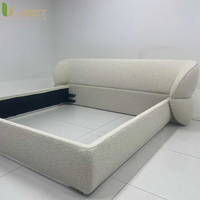 U-best Luxus-Möbel Kingsize-Bett im französischen Stil mit Lederkopfteil, rundes Doppelbett im Prinzessinnen-Stil für Hochzeitssäle