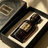Botol Parfum Kaca Silinder 30ml 50ml 100ml Custom, Dasar Tebal, Kosong, Dengan Tutup Logam Hitam